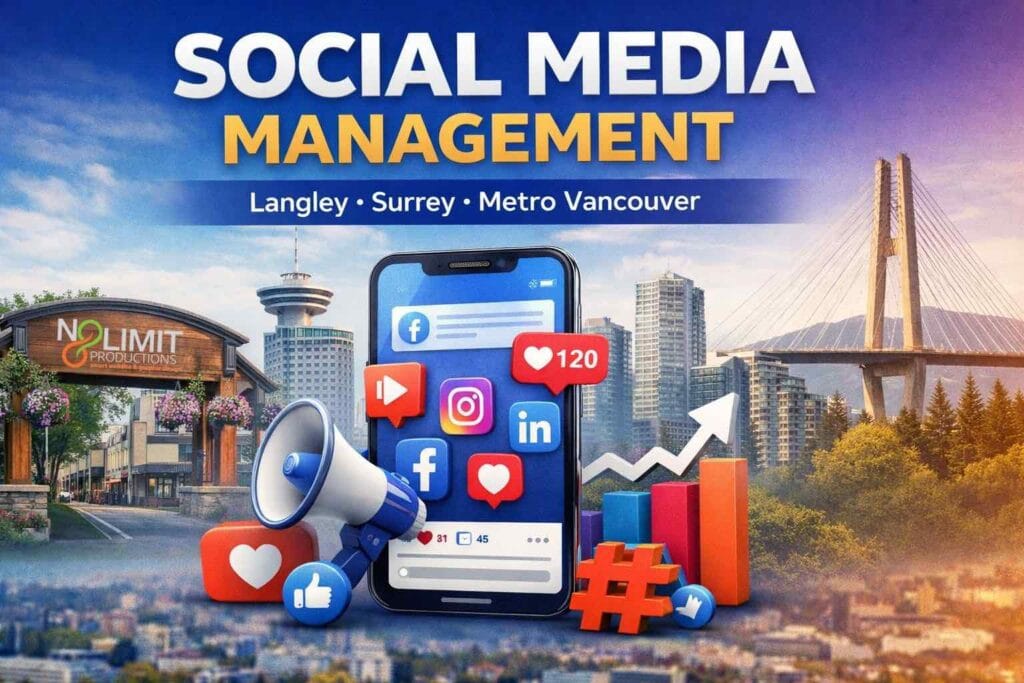 social media management for local businesses in Langley, Surrey, Fraser Valley and Metro Vancouver