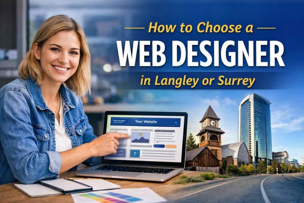 web designer in langley, surrey, fraser valley, vancouver